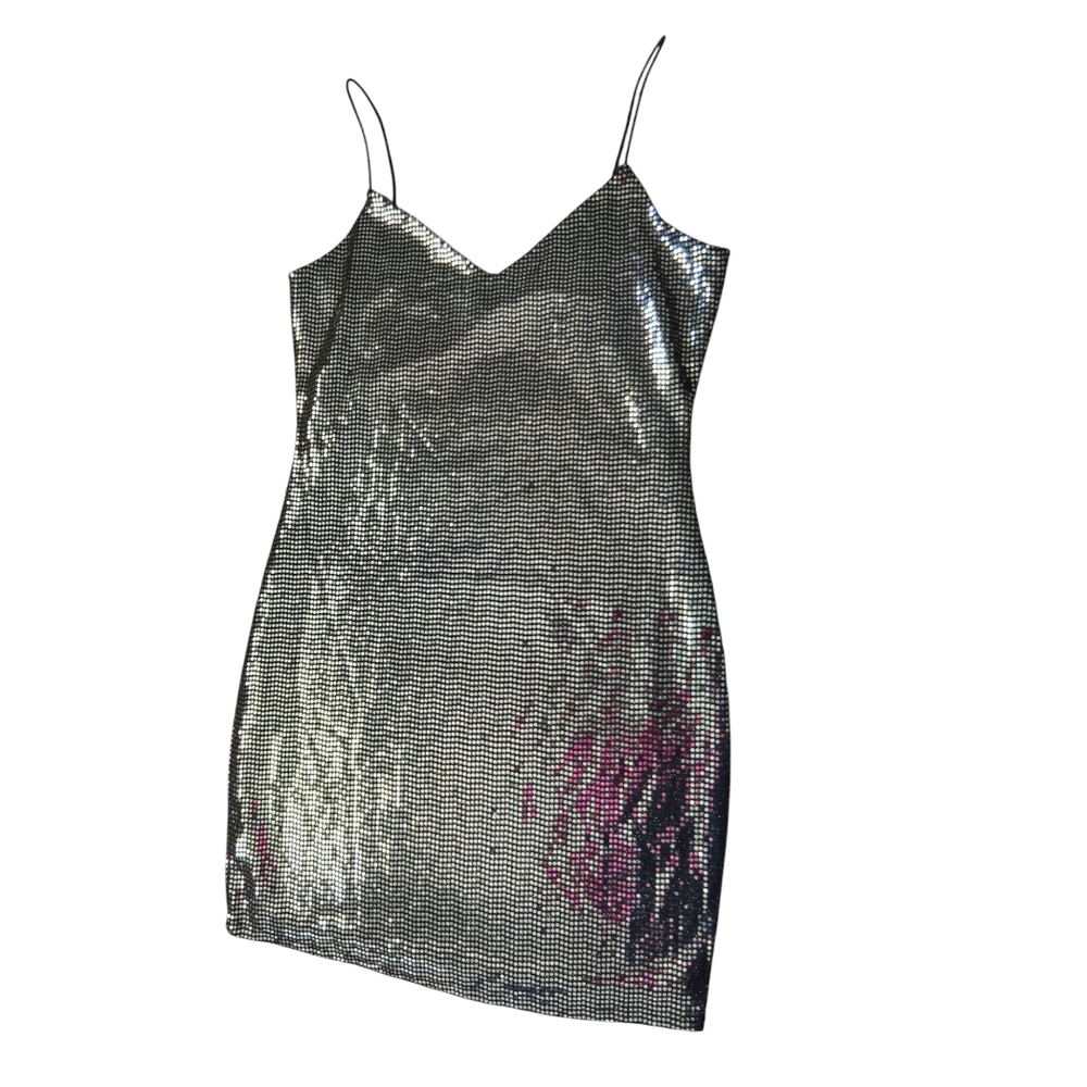 Silver Sequin Dress
